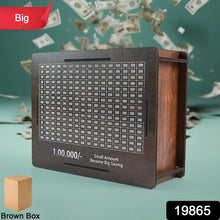 Big Wooden Savings Challenge Money Bank / Piggy Bank - (1 Pc) - justgrabit.in | Just Grab It
