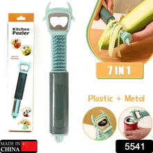 Multifunctional, Vegetable Fruit Peelers Slicer Can Opener 7 In 1 Kitchen Peeler For Veggie Fruit Potato Carrot Durable Kitchen Peeling Tool Non - slip Handle Durable For Potato, Fruit, Vegetables, Carrots, Cucumbers - Justgrabit Inc.