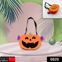 Halloween Pumpkin Bags Non - Woven Candy Bags Trick or Treat Bags Portable Tote Bag Cartoon Goodie Handbag for Halloween Party Favors, Kids Gift Bag - justgrabit.in | Just Grab It