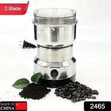 Multi - Functional Electric Stainless Steel Herbs Spices Nuts Grain Grinder with Stainless Steel Bowl, Portable Coffee Bean Seasonings Spices Mill Powder Machine Grinder Machine for Home and Office - justgrabit.in | Just Grab It