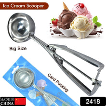 Stainless Steel Premium Quality Ice Cream Serving Spoon Scooper with Trigger Release - justgrabit.in | Just Grab It
