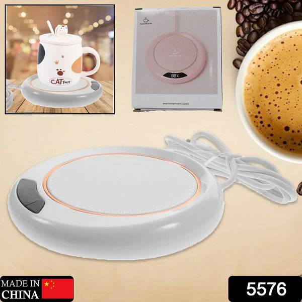 USB Warm Coaster Heated Coffee Mug Portable Office Desk Portable Cup, Heater Coffee Mug Warmer Electric Cup Warmer (1 Pc) - Justgrabit Inc.