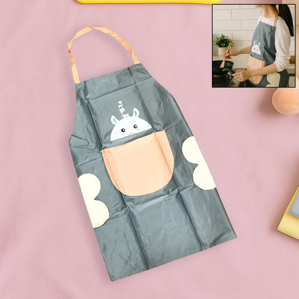 Cute Cartoon Animal Design Kitchen Apron (1 Pc / Mix Design) - justgrabit.in | Just Grab It
