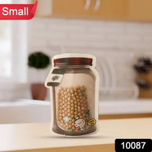 Plastic Transparent Small Jar Shaped Pouch With Zipper (1 Pc) - Justgrabit Inc.