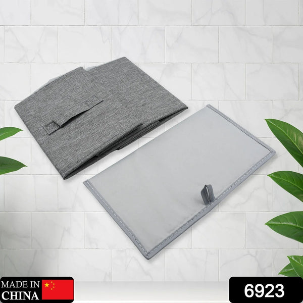 FOLDABLE STORAGE BOX WITH LID AND HANDLES, COTTON AND LINEN STORAGE BINS AND BASKETS ORGANIZER FOR NURSERY, CLOSET, BEDROOM, HOME - justgrabit.in | Just Grab It