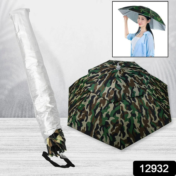 Umbrella Hat with Elastic Band, Fishing Umbrella Hat for Adults Kids Women Men, Umbrella Hat for Outdoor Activities - Justgrabit Inc.