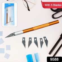 Precision Electronic Spices Hand Repair Cutting Knife with 5 Extra Sharp Blade (1 Set) - justgrabit.in | Just Grab It