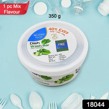 Fresh Mix Flavor Round Dishwash Bar With Super Scrubber Free Complete Dishwashing Solution, Tough Stains Remover (350 Gm) - Justgrabit Inc.