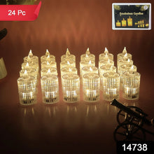 Set of 24 Smokeless LED Flameless Decorative Candles - Justgrabit Inc.