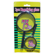 Magnifying Glass Lens – Dual - Sided Glass Magnifier for Reading & Eye Protection (75mm & 50mm, 2 Pc Set) - justgrabit.in | Just Grab It