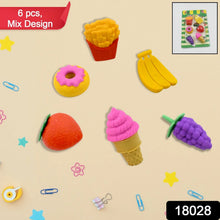 3D Food Fancy & Colorful Erasers – Cute Novelty Eraser Set for Kids & School Prize (1 Set / Mix Design & Color) - Justgrabit Inc.