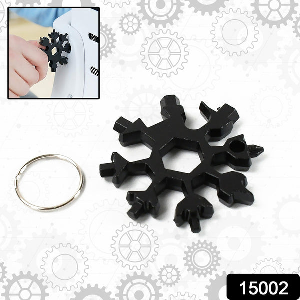 Durable 18 - in - 1 Snowflake Multi - Tool – Portable Bottle Opener, Screwdriver & Wrench - justgrabit.in | Just Grab It