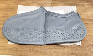Grey Non - Slip Silicone Rain Reusable Anti skid Waterproof Fordable Boot (1 Pair) - justgrabit.in | Just Grab It