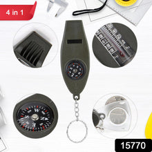 4 in 1 Multifunctional Emergency Survival Whistle (1 Pc) - justgrabit.in | Just Grab It