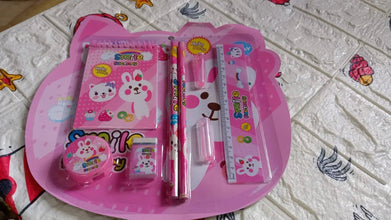 8 in1 Mix Stationery Gift Set for Kids, Stationary Set Including Pencil Ruler Rubber Pencil Sharpener, Pencil Cover, School, Office Product Gift - Justgrabit Inc.