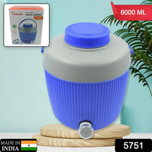Insulated Water Jug, Insulated Plastic Water Jug with a Sturdy Handle, Water Jug Camper with Tap Plastic Insulated Water Storage Cool Water Storage for Home & Travelling (6000 ML) - Justgrabit Inc.