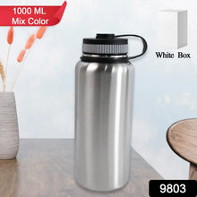 Stainless Steel Double Wall Vacuum - Insulated Drink Water Bottle (1000 ML / Mix Color) - Justgrabit Inc.