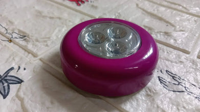 3 LED CORDLESS STICK TAP WARDROBE TOUCH LIGHT LAMP (1 Pc) - justgrabit.in | Just Grab It