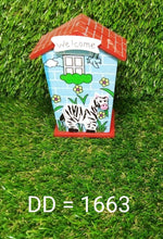 Cute Cartoon House Shaped Lovely Wooden Piggy Bank Money Bank - Justgrabit Inc.
