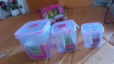 Kitchen Storage Container Set Of 3 Pcs (250, 500, 1000 ML) - Justgrabit Inc.
