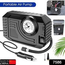 Tire Inflator Portable Air Compressor 12V Small Air Pump for Car Tires Bicycle Balloons, Cars, Bike, Bicycles and Other Inflatables with LED Light (12V) - Justgrabit Inc.