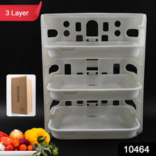 Plastic 3 Layer Wall - Mounted Food Organizer Rack (1 Set) - Justgrabit Inc.