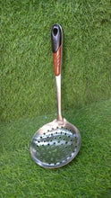 Kitchen Stainless Steel Best Skimmer Slotted Spoon - Cooking Utensils with Heat Resistant Plastic Handle - Justgrabit Inc.