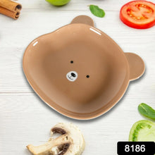 Durable Food Serving Plate, Bear Shaped Plate Cartoon Snack Plates For Serving Fruits & Desserts (1 Pc) - Justgrabit Inc.