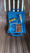 Portable Tire Repair Kit Tyre Repairing Tool Set with Box (13 Pcs Set) - justgrabit.in | Just Grab It