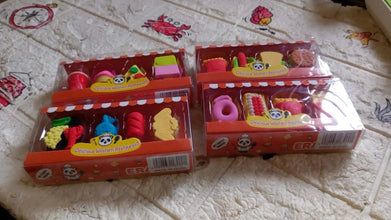 Fun Erasers for Kids! Mix & Match: Food & Drink Erasers (Set of 1) - Justgrabit Inc.