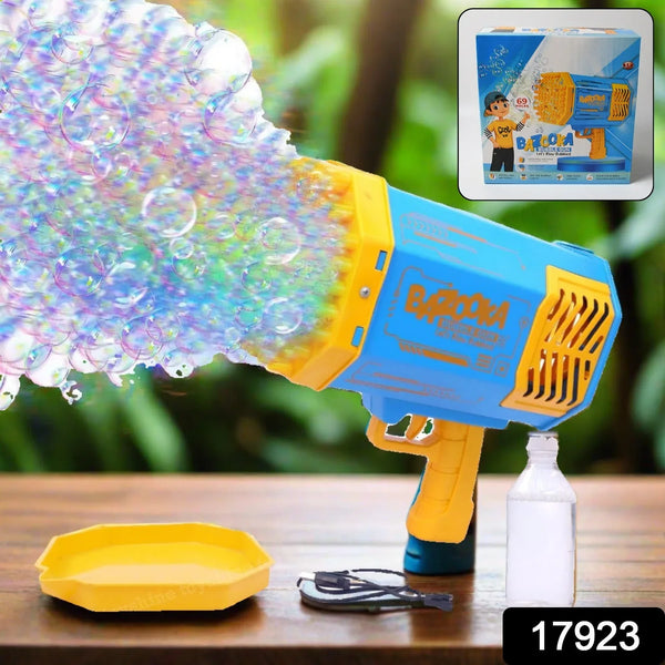 69 Holes Big Rechargeable Powerful Machine Bubble Gun Toys for Kids Adults, Bubble Makers, Big Rocket Boom Bubble Blower Best Gifts - Justgrabit Inc.