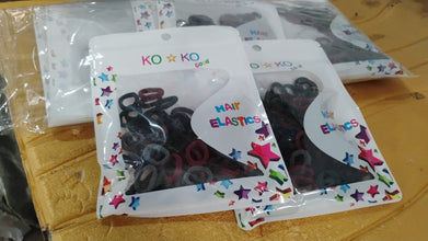 Small Hairbands Bands Hair Rubber Bands (Pack of 100 / Multicolour) - justgrabit.in | Just Grab It