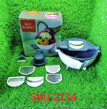 Multifunctional Vegetable Fruits Cutter Shredder with Rotating Drain Basket - Justgrabit Inc.