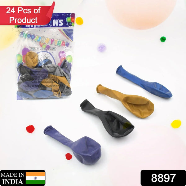 Balloons Kinds of Latex Balloons for Birthday / Anniversary / Valentine's / Wedding / Engagement Party Decoration Birthday Decoration Items for Kids Multicolor (24 Pcs Set) - Justgrabit Inc.