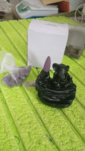 Smoke Fountain Ganesha Idol Decoration Items 8 Pc Backflow Incense Cones (1 pc) - justgrabit.in | Just Grab It