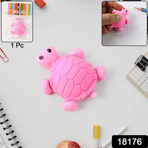 Cute Turtle Shaped Eraser for Kids (1 Pc) - Justgrabit Inc.