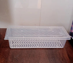Food Storage Container with Removable Drain Plate and Lid, 1500 ml (Pack of 1 Pc) - Justgrabit Inc.