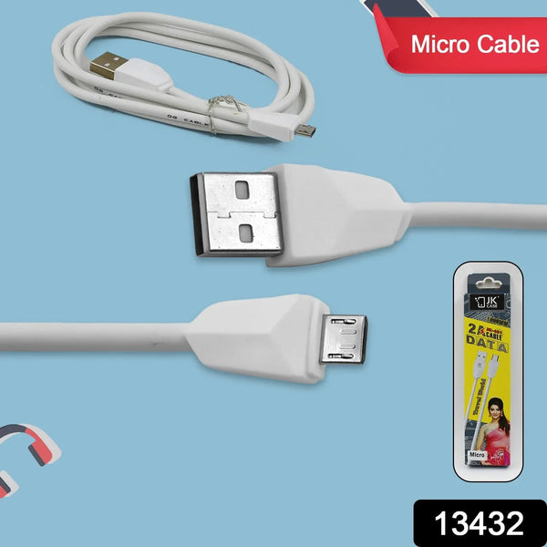 JK 2A Fast Charging for android, Micro Cable (1000 mm) - justgrabit.in | Just Grab It