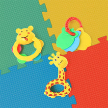 3 Pcs Set Colorful Animal Shape Baby Rattle Toy - justgrabit.in | Just Grab It