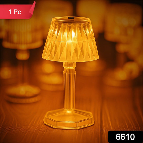 2in1 Transparent Mini Crystal Table Lamp with Reflection Light - justgrabit.in | Just Grab It