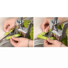 Adjustable Kitchen Bathroom Water Drainage Plastic Basket / Bag with Faucet Sink Caddy - Justgrabit Inc.