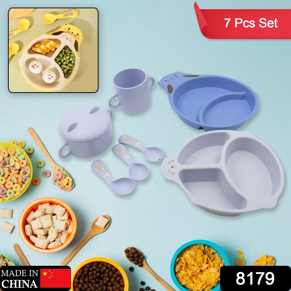 Baby Feeding Set For Kids And Toddlers (7 pcs set) - Justgrabit Inc.