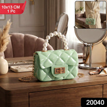 Elegant Quilted Mini Handheld & Sling Fashion Handbag (1 PC) - justgrabit.in | Just Grab It