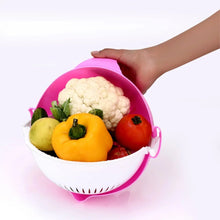 Multifunctional Vegetable Fruits Cutter Shredder with Rotating Drain Basket - Justgrabit Inc.