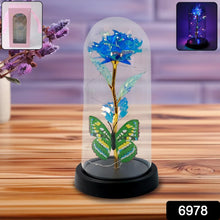 LED - Powered Eternal Rose in plastic Dome (1 Pc / Battery not Included) - Justgrabit Inc.