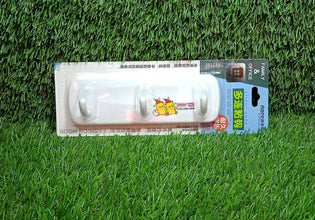 3 Pin Plastic Cloth hanger, Wall Door Hooks Rail for Hanging Clothes. - justgrabit.in | Just Grab It