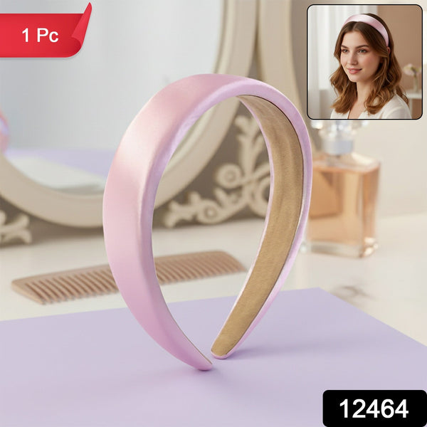 Elegant Padded Satin Finish Hairband (1 Pc) - justgrabit.in | Just Grab It
