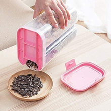 Plastic 2 Sections Air Tight Transparent Food Grain Cereal Storage Container (2 ltr) - Justgrabit Inc.
