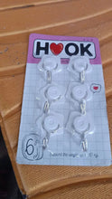 Multipurpose Self Adhesive Plastic Wall Hooks - 6 pcs - Justgrabit Inc.