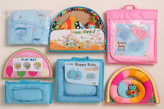 Multipurpose Baby Play Gym and Sleeping Mat (Mix Design / 1 Pc) - Justgrabit Inc.